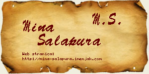 Mina Salapura vizit kartica